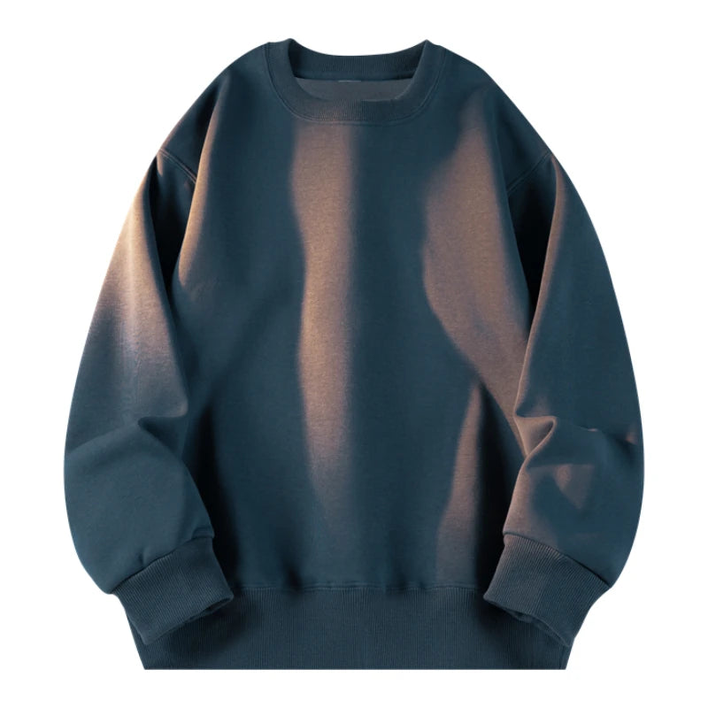 Harajuku Streetwear Simple Casual Women Sweatshirts Autumn Winter Fashion Daily Solid O-Neck Loose Hoodies y2k Woman Clothing