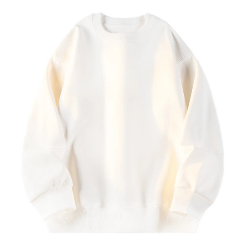 Harajuku Streetwear Simple Casual Women Sweatshirts Autumn Winter Fashion Daily Solid O-Neck Loose Hoodies y2k Woman Clothing