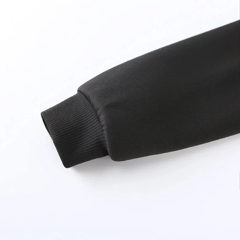 Women's Cat Ears Crop Tops Hot Kawaii Solid Color Cropped Hoodies Women Long Sleeve Sweatshirt Harajuku Streetwear Clothes Femme