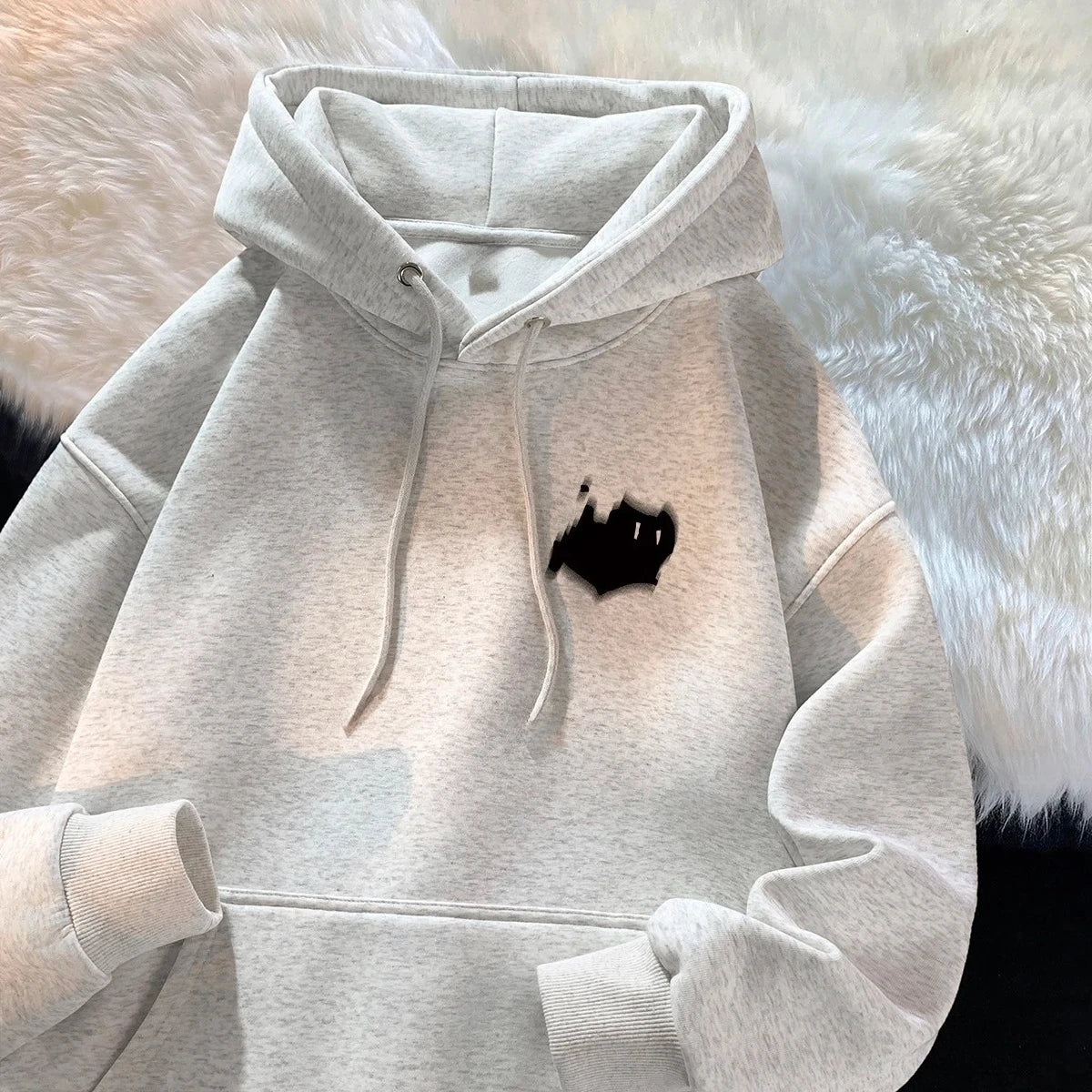 Fashionable Women's Hoodie Versatile Autumn and Winter Jacket Hong Kong Style American Street Print Women Clothing Graphic Y2K